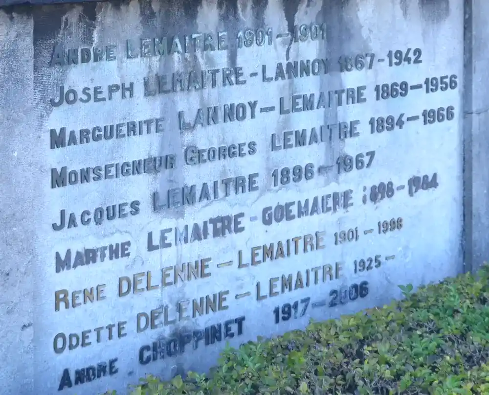 Georges Lemaître -  cimetière de Marcinelle - CHARLEROI - Sofieflat